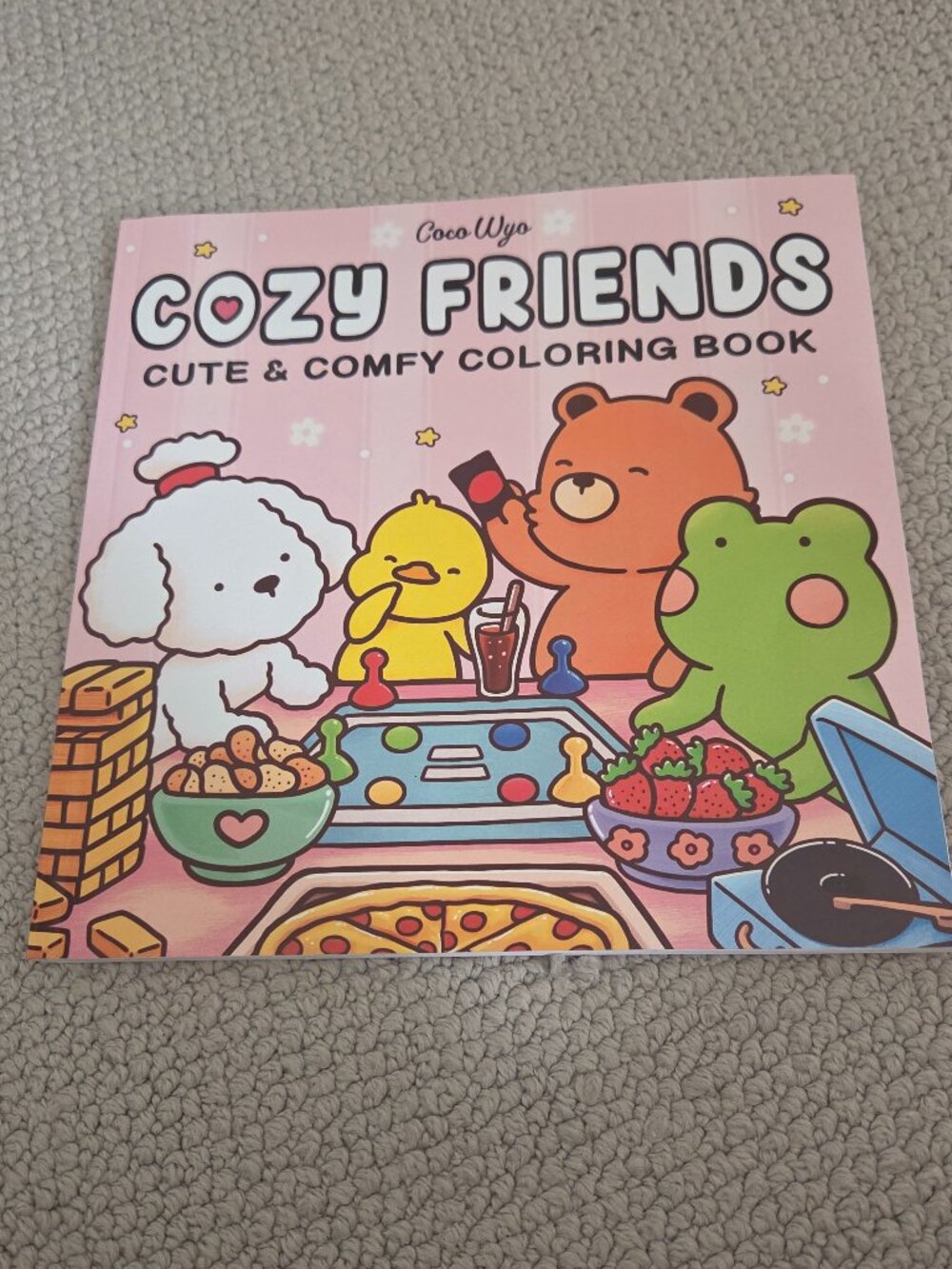 Cozy Friends Adult Colouring Book